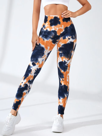 Legging Tie Dye  Laranja