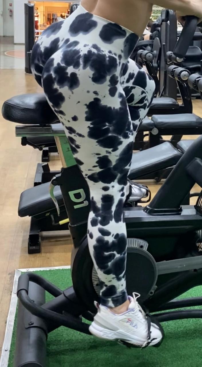 Legging Tie Dye white black!