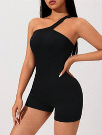 Macaquinho canelado alça unilateral