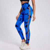 Legging Tie Dye detalhada Azul
