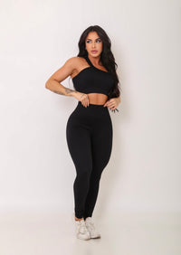 Conjunto canelado uma alça