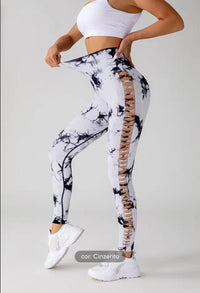 Legging TIE- DYE  detalhes lateral