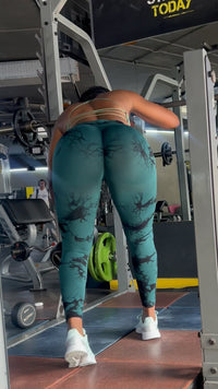 Legging Tie Dye Verde Empina Bumbum!🍑