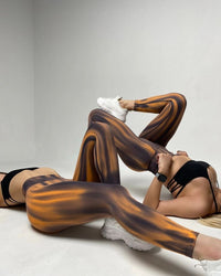 Calça Legging  3D Gradiente Empina Bumbum