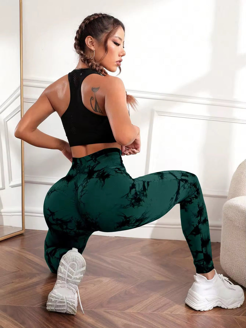 Legging Tie Dye Verde Empina Bumbum!🍑