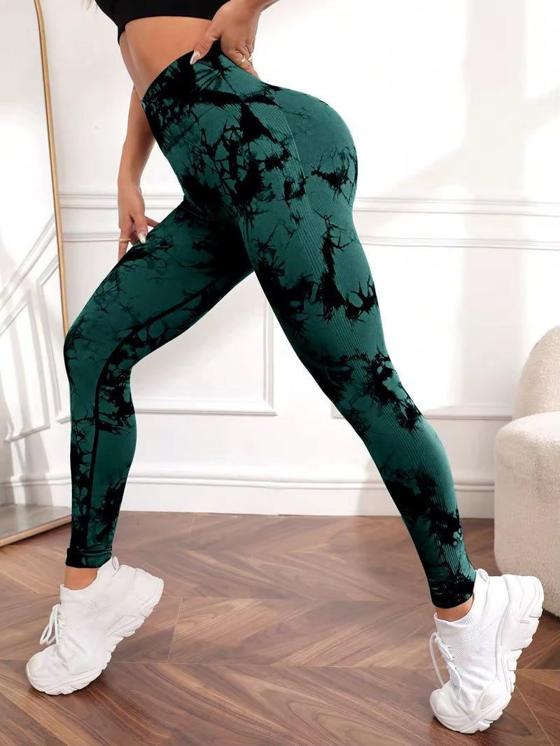 Legging Tie Dye Verde Empina Bumbum!🍑