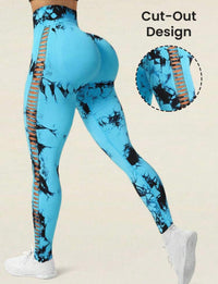 Legging TIE- DYE  detalhes lateral