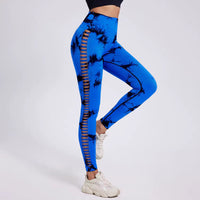 Legging Tie Dye detalhada Azul