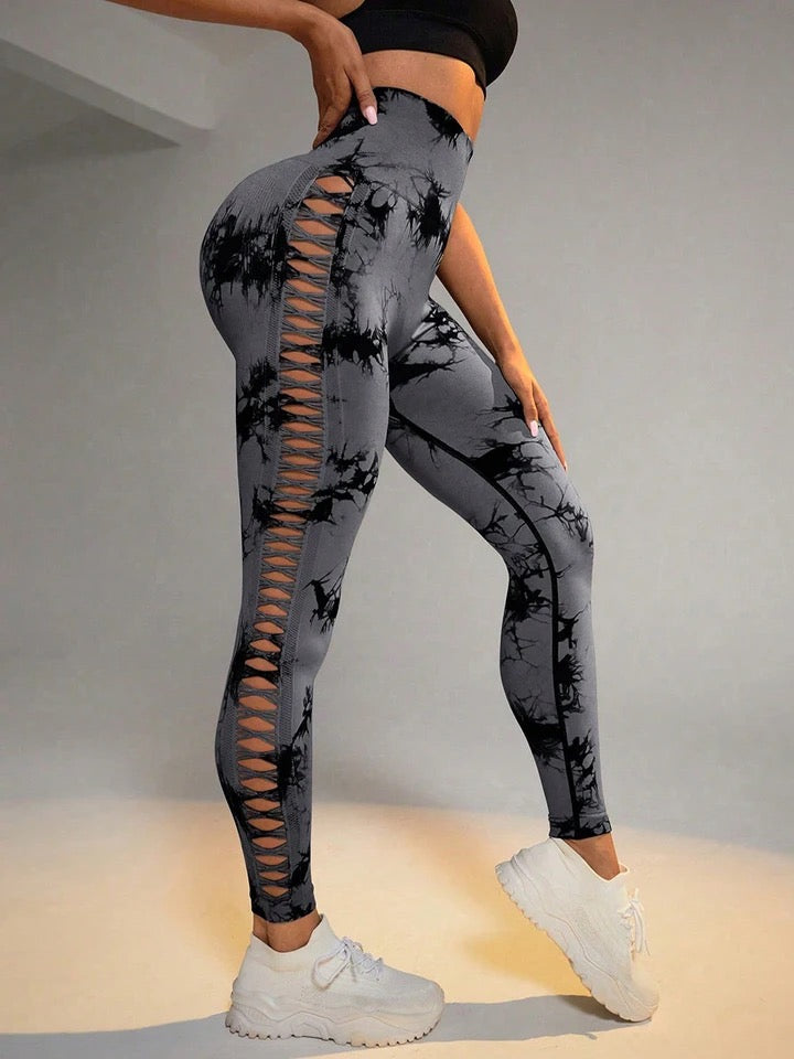 Legging TIE- DYE  detalhes lateral