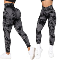 Legging Tie-Dye cinza escuro