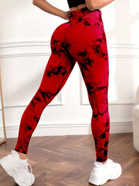 Legging Tie- Dye vermelho/black