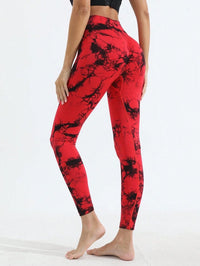 Legging Tie- Dye vermelho/black