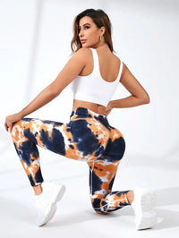 Legging Tie Dye  Laranja