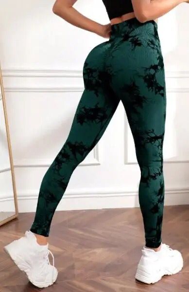 Legging Tie-Dye Verde Escuro
